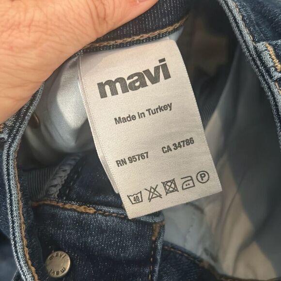 Mavi jeans power stretch slit flare high rise jeans woman's size 26 - Picture 6 of 10